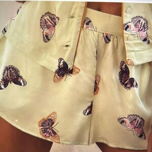 By Anthropologie Silky Patterned Pyjama Shorts